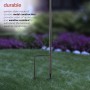 37" SOLAR GLASS BOTTLE CANDELABRA GARDEN STAKE WITH LED LIGHTS 