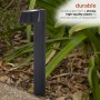 Alpine Corporation Solar-Powered Black Abstract Pathway Lights, 4-Piece