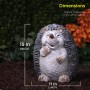 15" Solar Hedgehog Statue