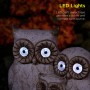 16" Solar Owl Family Welcome Statue