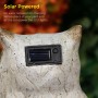 16" Solar Owl Family Welcome Statue