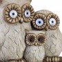 16" Solar Owl Family Welcome Statue