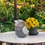 10" Solar Owl Statue