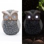 10" Solar Owl Statue