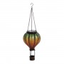 Solar Orange/Green Balloon Light w/Flickering Warm Wht LEDs