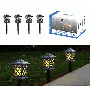 SOLAR BLACK LANTERN PATHWAY LED LIGHT - SET OF 4