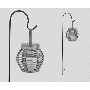 Alpine Solar Flickering Candle Hanging Lantern