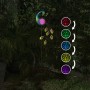48" Solar Peacock with Color Changing LED Stake