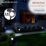 Alpine Corporation 15" Tall Outdoor Solar Powered Pathway LED Light Stakes, Silver Black (Set of 4)