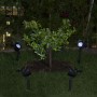 SOLAR BLACK SPOTLIGHT PATHWAY LED LIGHT - SET OF 4