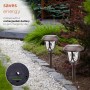 SOLAR BRONZED PATHWAY LED LIGHTS - SET OF 2