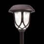 lpine Corporation 17" Tall Super Bright High Lumen Outdoor Solar Powered Pathway Light Stakes, Bronze (Set of 2)