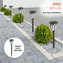 SOLAR BROWN PATHWAY LED LIGHTS - SET OF 8