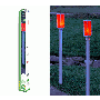 SOLAR DRIVEWAY MARKER WITH RED LED LIGHTS - SET OF 2 