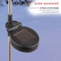 Alpine Corporation 33"H Outdoor Solar 3D Snowflake Garden Lawn Stakes with LED Lights (Set of 2)