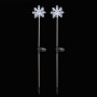 Alpine Corporation 33"H Outdoor Solar 3D Snowflake Garden Lawn Stakes with LED Lights (Set of 2)Alpine Corporation 33"H Outdoor Solar 3D Snowflake Garden Lawn Stakes with LED Lights (Set of 2)