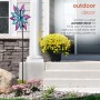 64" Floral Dual Spinning Garden Stake with Gems