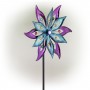 64" Floral Dual Spinning Garden Stake with Gems