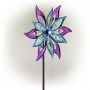 64" FLORAL DUAL SPINNING GARDEN STAKE WITH GEMS 