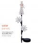 33" Solar Snowman and Snowflakes Christmas Stake with LED Lights