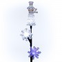 33" Solar Snowman and Snowflakes Christmas Stake with LED Lights