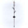 33" Solar Snowman and Snowflakes Christmas Stake with LED Lights