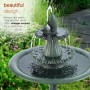 40" TALL 2-TIER FLOOR FOUNTAIN W/ FISH