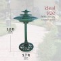 35" TALL 3-TIER OUTDOOR FOUNTAIN 