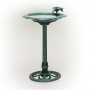 32" Tall Birdbath & Feeder w/ Bird Figurine