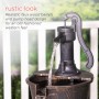 40" Three Tier Pump & Barrels Fountain - Brown
