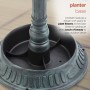 25" Birdbath With Planter Pedestal 