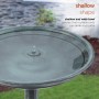 25" Birdbath With Planter Pedestal 