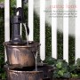 27" TALL TWO TIER PUMP & BARREL FOUNTAIN