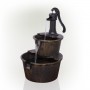 27" TALL TWO TIER PUMP & BARREL FOUNTAIN