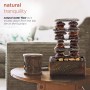 ETERNITY STACKED STONES TOWER TABLETOP FOUNTAIN 