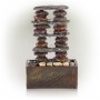 ETERNITY STACKED STONES TOWER TABLETOP FOUNTAIN 