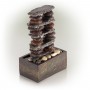 ETERNITY STACKED STONES TOWER TABLETOP FOUNTAIN 