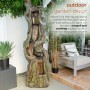 79" Tall Tree Trunk Waterfall Fountain with LED Lights