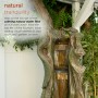 79" TALL TREE TRUNK WATERFALL FOUNTAIN WITH LED LIGHTS 