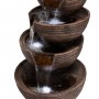 34" 5-Tier Modern Bowl Fountain with 24 White LED Lights