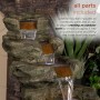 48" 6-Tier Pristine Waterfall Fountain with 30 White LED Lights
