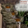 48" 6-TIER PRISTINE WATERFALL FOUNTAIN WITH 30 WHITE LED LIGHTS