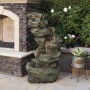 48" 6-Tier Pristine Waterfall Fountain with 30 White LED Lights