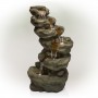 48" 6-Tier Pristine Waterfall Fountain with 30 White LED Lights