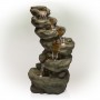 48" 6-TIER PRISTINE WATERFALL FOUNTAIN WITH 30 WHITE LED LIGHTS