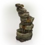 48" 6-Tier Pristine Waterfall Fountain with 30 White LED Lights
