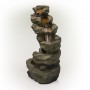 48" 6-Tier Pristine Waterfall Fountain with 30 White LED Lights