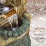 50" Rustic Water Well Fountain with lights