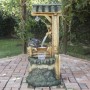 50" RUSTIC WATER WELL FOUNTAIN WITH LIGHTS