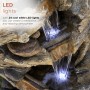 47" 5-Tier Dark Colored Tree Trunk Waterfall Fountain with LEDs 